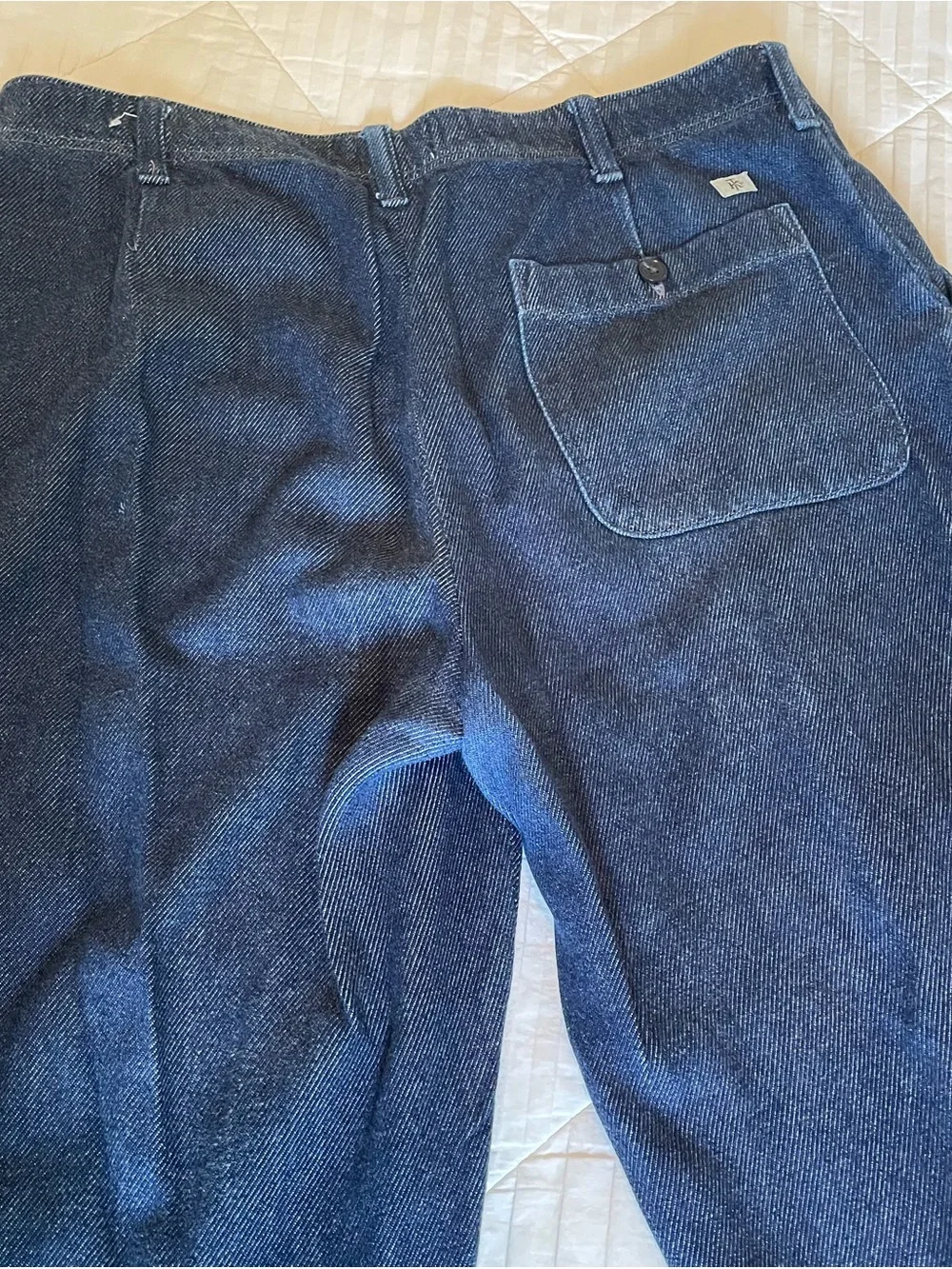 American Eagle Outfitters Men's Dark Blue Relaxed Jeans 32x30